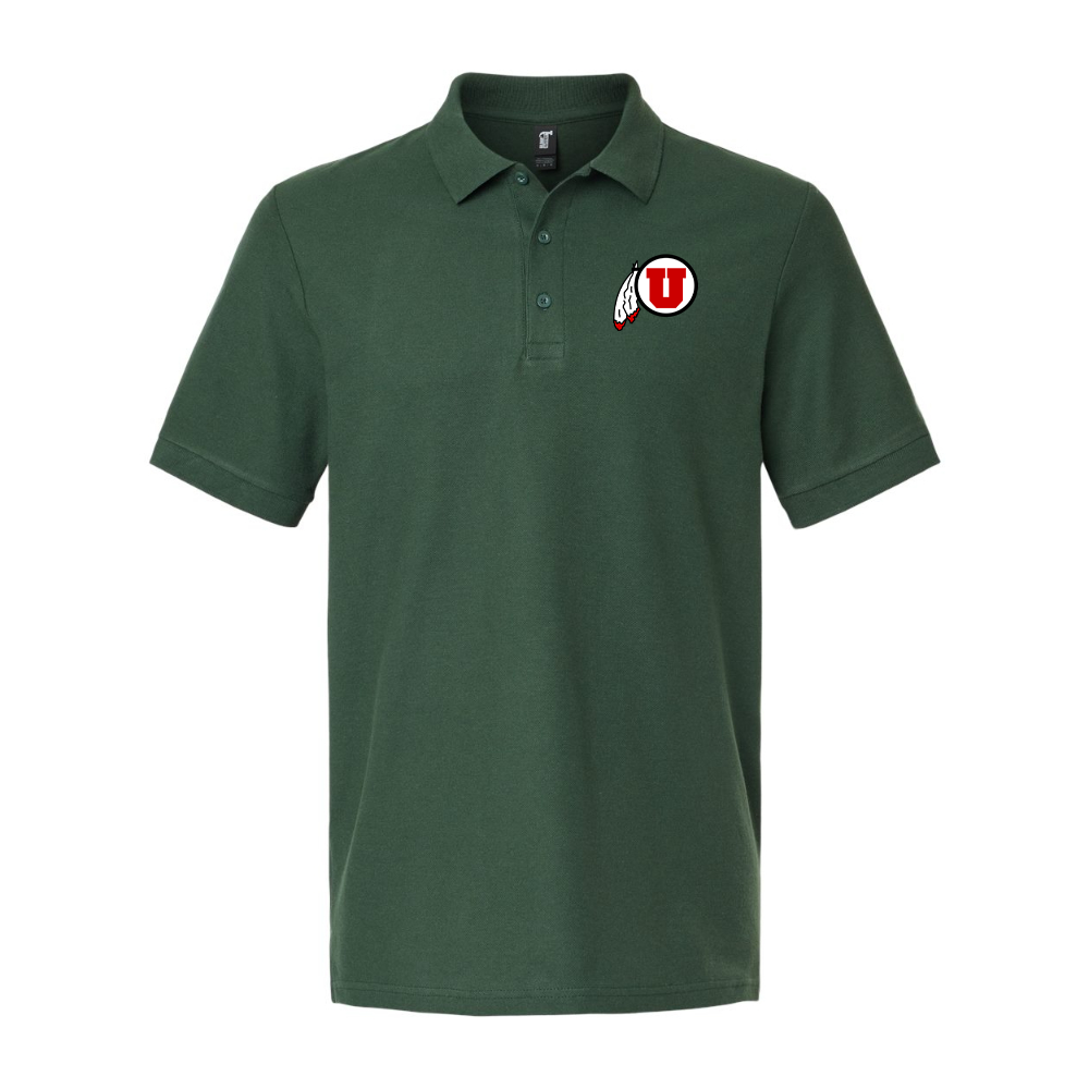 Men's Utah Utes Gildan Hammer Pique Polo